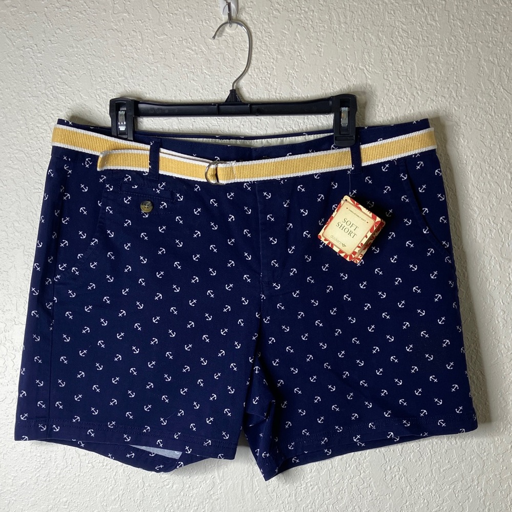 Dockers Navy Anchor Print Women's Shorts